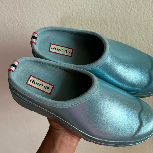 hunter play clogs in blue - Picture 3 of 8